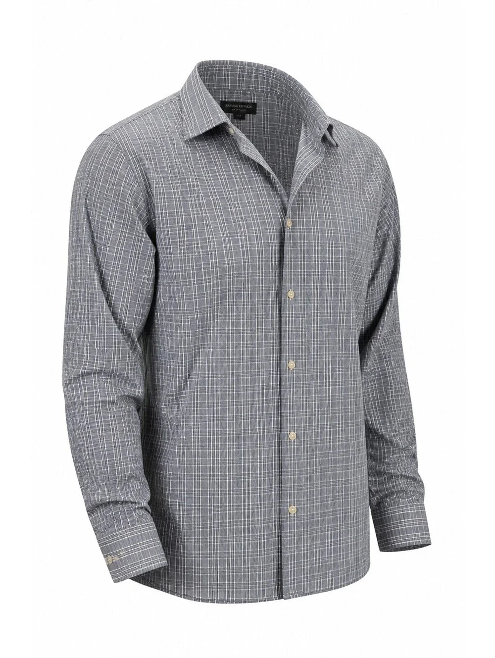 Banana Republic Non-Iron Slim Fit XXL Blue Plaid Button-Up Shirt